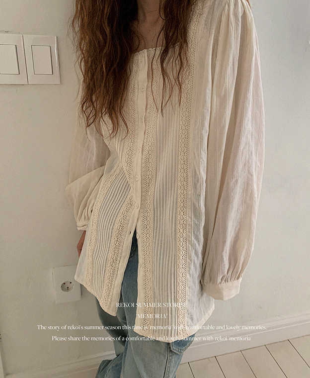 [rekoi memoria] deia lace blouse (2color)